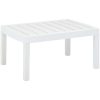 Trädgårdsbord vit 78x55x38 cm plast vidaXL – miniatyr 1
