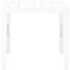 Trädgårdsbord vit 78x78x72 cm plast vidaXL – miniatyr 2