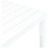 Trädgårdsbord vit 78x78x72 cm plast vidaXL – miniatyr 3