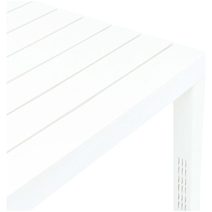 Trädgårdsbord vit 78x78x72 cm plast vidaXL – bild 3