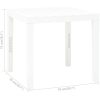 Trädgårdsbord vit 78x78x72 cm plast vidaXL – miniatyr 4