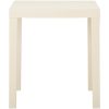 Trädgårdsbord vit 79x65x72 cm plast vidaXL – miniatyr 2