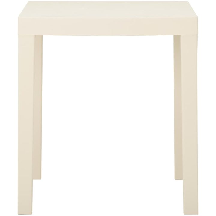 Trädgårdsbord vit 79x65x72 cm plast vidaXL – bild 2