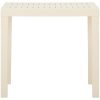 Trädgårdsbord vit 79x65x72 cm plast vidaXL – miniatyr 3