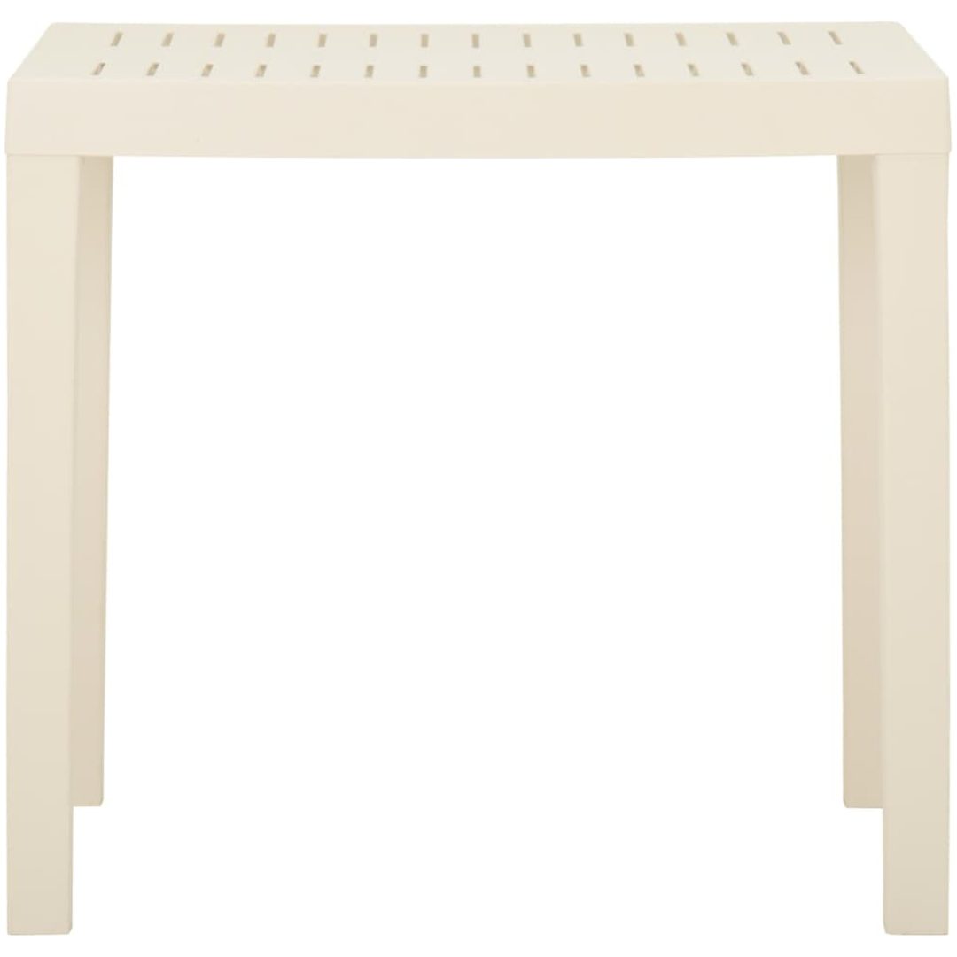 Trädgårdsbord vit 79x65x72 cm plast vidaXL – bild 3