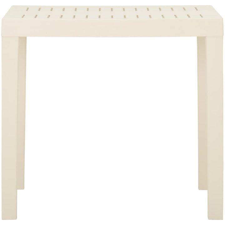Trädgårdsbord vit 79x65x72 cm plast vidaXL – bild 3