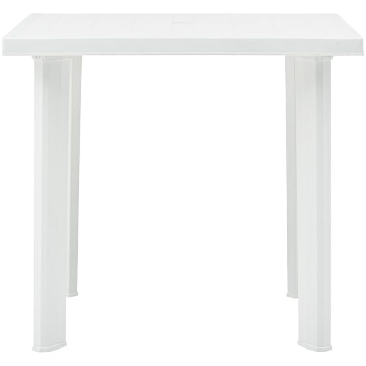 Trädgårdsbord vit 80x75x72 cm plast vidaXL – bild 2