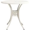 Trädgårdsbord vit gjuten aluminium vidaXL 78 x 78 x 72 cm – miniatyr 2