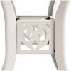 Trädgårdsbord vit gjuten aluminium vidaXL 78 x 78 x 72 cm – miniatyr 4