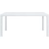 Trädgårdsbord vit konstrotting vidaXL 150 x 90 x 72 cm – miniatyr 2