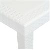 Trädgårdsbord vit konstrotting vidaXL 150 x 90 x 72 cm – miniatyr 3