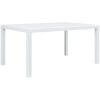 Trädgårdsbord vit konstrotting vidaXL 150 x 90 x 72 cm – miniatyr 1