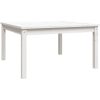 Trädgårdsbord vit massiv furu vidaXL 82.5 x 82.5 x 45 cm – miniatyr 2