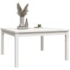 Trädgårdsbord vit massiv furu vidaXL 82.5 x 82.5 x 45 cm – miniatyr 4