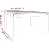 Trädgårdsbord vit massiv furu vidaXL 82.5 x 82.5 x 45 cm – miniatyr 8