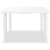 Trädgårdsbord vit plast vidaXL 101 x 68 x 72 cm – miniatyr 2