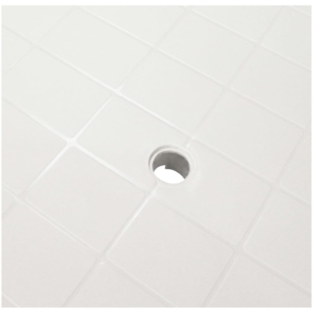Trädgårdsbord vit plast vidaXL 101 x 68 x 72 cm – bild 4