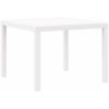 Trädgårdsbord Vitt 100x100x73 cm Poly Rattan vidaXL Medium – miniatyr 4