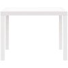 Trädgårdsbord Vitt 100x100x73 cm Poly Rattan vidaXL Medium – miniatyr 5