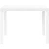 Trädgårdsbord Vitt 100x100x73 cm Poly Rattan vidaXL Medium – miniatyr 6