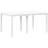 Trädgårdsbord Vitt 150x100x73 cm Poly Rattan vidaXL Medium – miniatyr 2