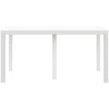 Trädgårdsbord Vitt 150x100x73 cm Poly Rattan vidaXL Medium – miniatyr 4