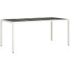 Trädgårdsbord Vitt Konstrotting vidaXL 190 x 90 x 75 cm – miniatyr 2