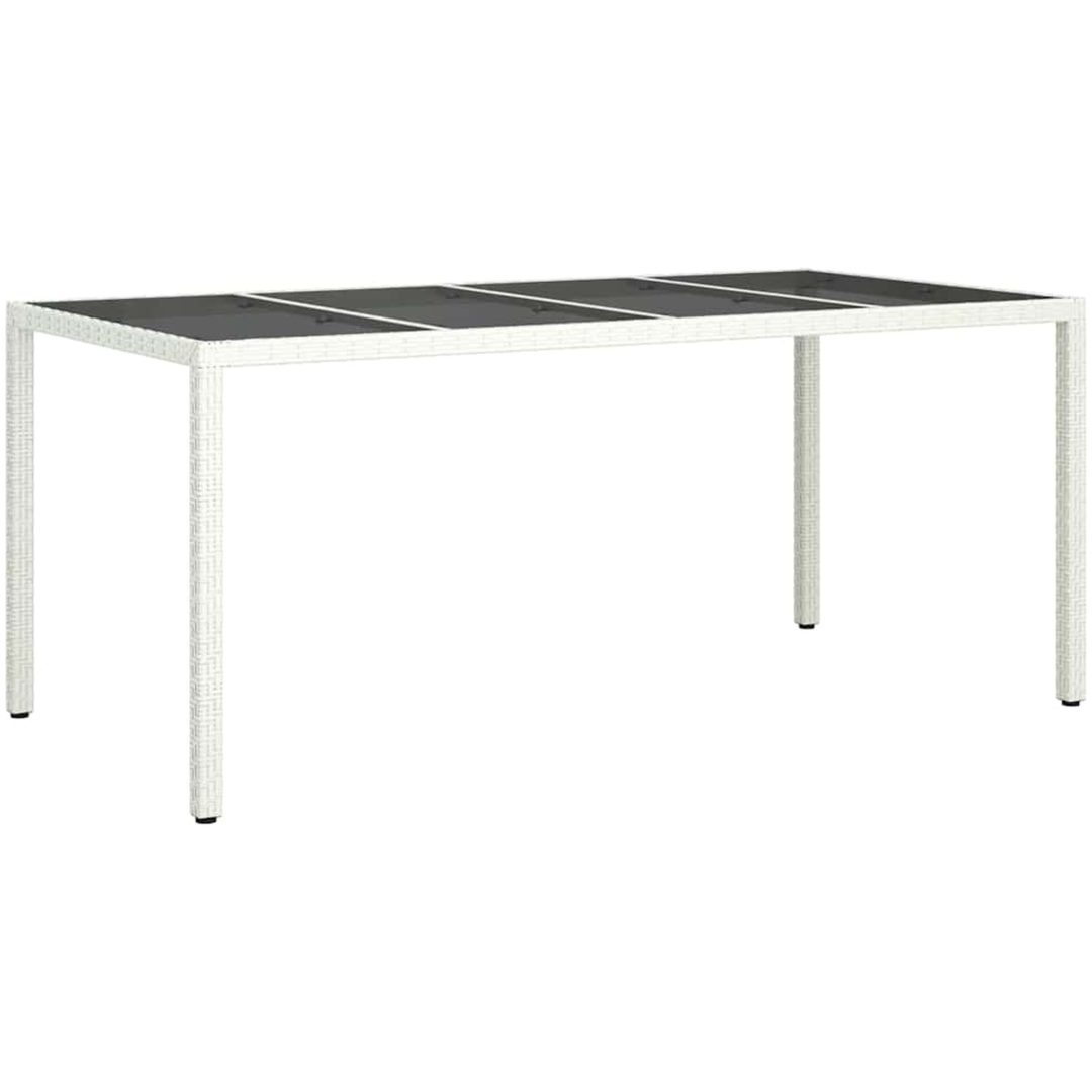 Trädgårdsbord Vitt Konstrotting vidaXL 190 x 90 x 75 cm – bild 2