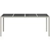 Trädgårdsbord Vitt Konstrotting vidaXL 190 x 90 x 75 cm – miniatyr 3