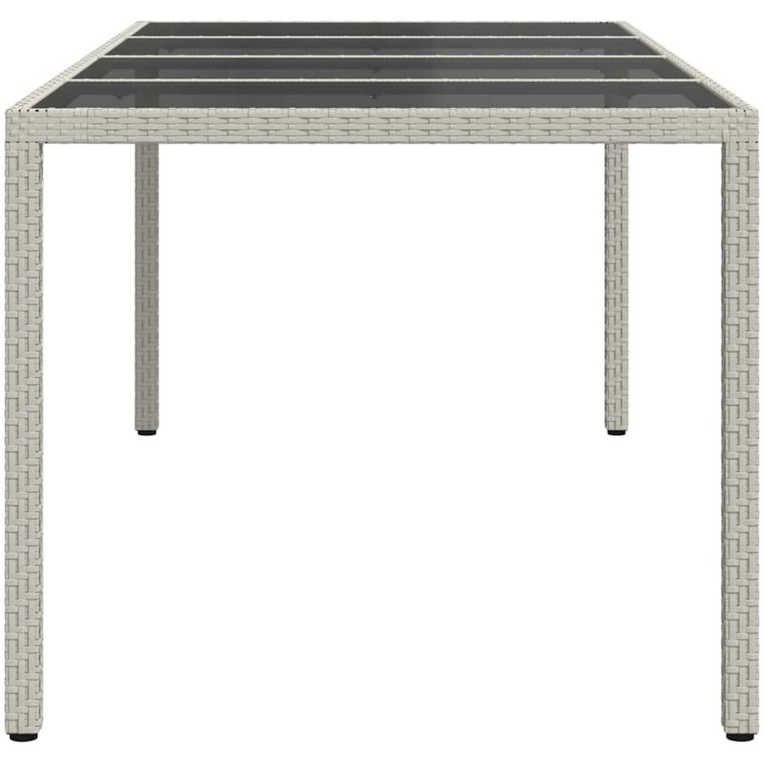Trädgårdsbord Vitt Konstrotting vidaXL 190 x 90 x 75 cm – bild 4