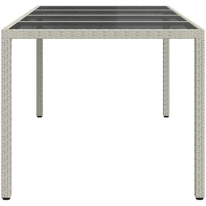 Trädgårdsbord Vitt Konstrotting vidaXL 190 x 90 x 75 cm – bild 4