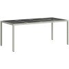 Trädgårdsbord Vitt Konstrotting vidaXL 190 x 90 x 75 cm – miniatyr 5