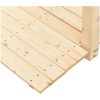 Trädgårdsbro med kedjeräcken 150x67x56cm massivt granträ vidaXL – miniatyr 5