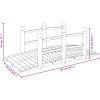 Trädgårdsbro med räcken 150x67x56cm massivt granträ vidaXL – miniatyr 6