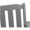 Trädgårdsdinerstolar 2 st Ljusgrå HDPE vidaXL Medium – miniatyr 9
