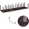 Trädgårdsdining-set 17 pcs Brun Konstrotting vidaXL Large – miniatyr 8