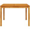 Trädgårdsdining Set 3 pcs Brun vidaXL 110 x 110 x 75 cm – miniatyr 6