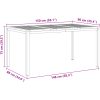 Trädgårdsdining Set 5 pcs Massivt akaciaträ & rostfritt stål vidaXL 150 x 90 x 75 cm – miniatyr 12