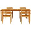 Trädgårdsdining-set 7 pcs Naturlig vidaXL 200 x 100 x 74 cm – miniatyr 7