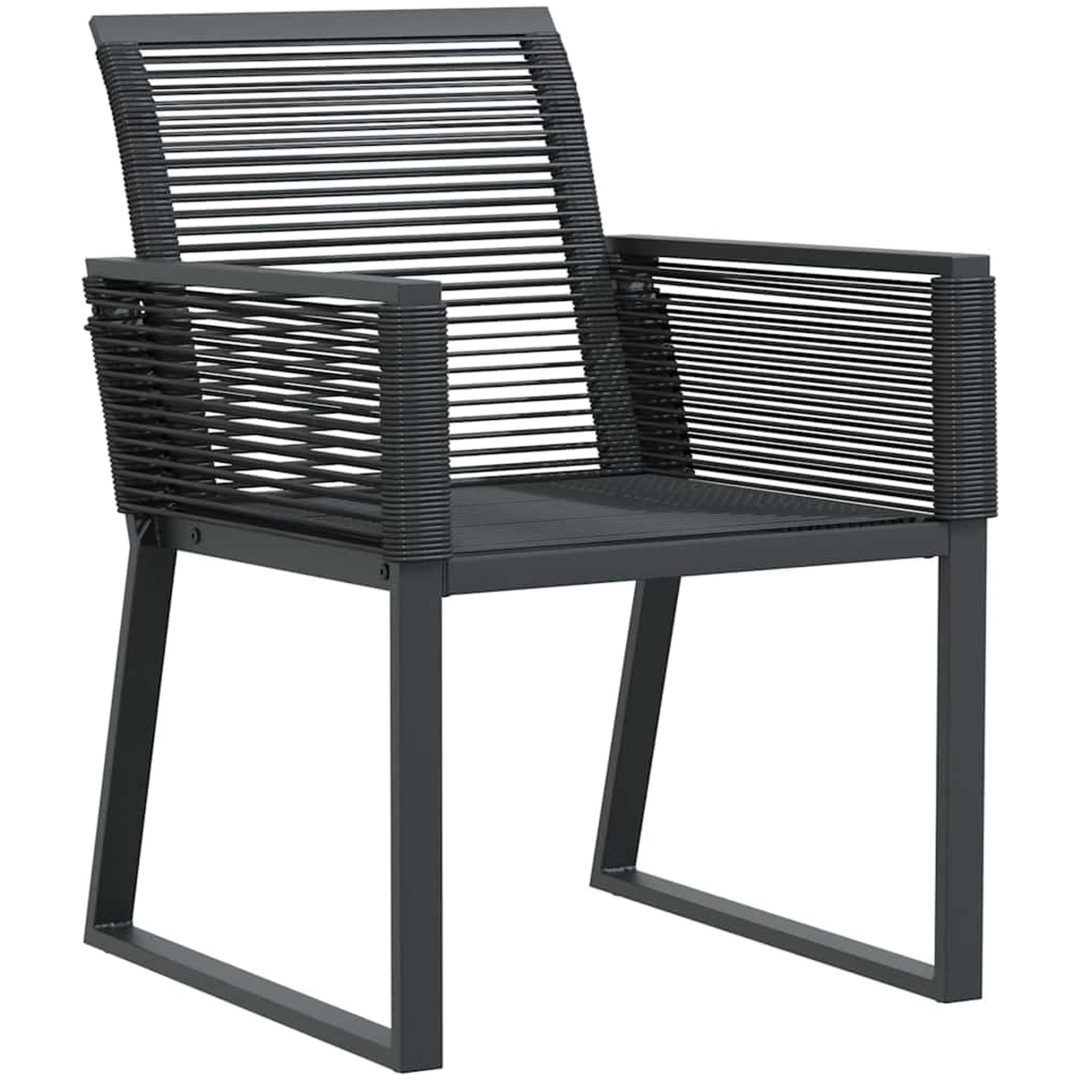 Trädgårdsdining set 9 pcs Svart vidaXL Large – bild 6