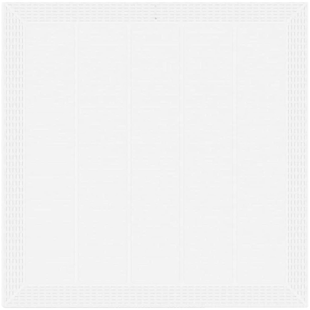 Trädgårdsdining Set Vit 5 pcs Vit Resinfiber vidaXL 100 x 100 x 73 cm – bild 6