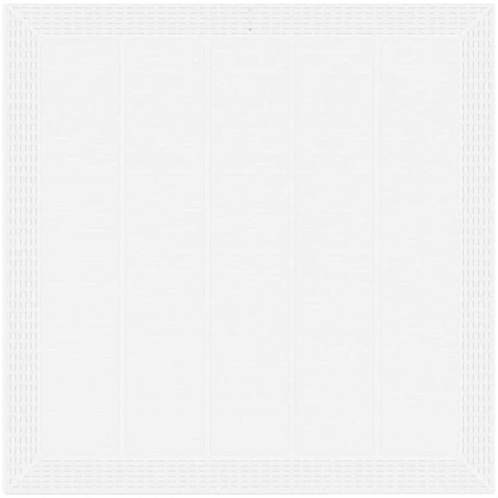 Trädgårdsdining Set Vit 5 pcs Vit Resinfiber vidaXL 100 x 100 x 73 cm – bild 6