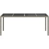 Trädgårdsdiningbord Grå Konstrotting vidaXL 190 x 90 x 75 cm – miniatyr 3