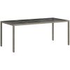 Trädgårdsdiningbord Grå Konstrotting vidaXL 190 x 90 x 75 cm – miniatyr 5