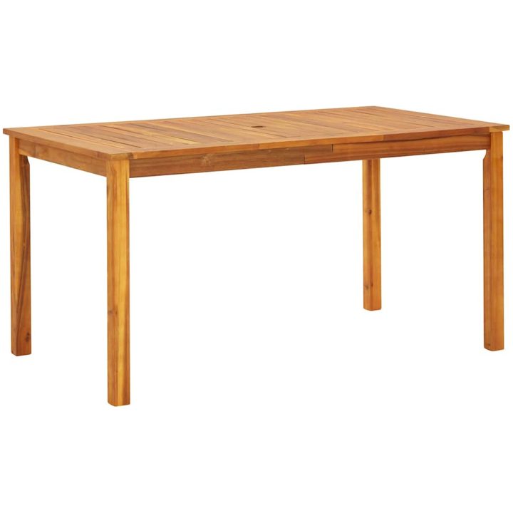 Trädgårdsdinksset 7 pcs Grå Metall, trä vidaXL 140 x 80 x 74 cm – bild 5
