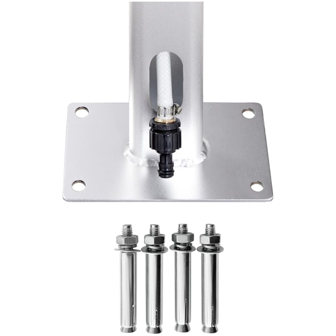 Trädgårdsdusch 215 cm aluminium vidaXL – bild 9