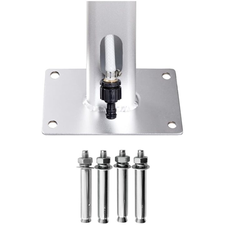 Trädgårdsdusch 215 cm aluminium vidaXL – bild 9