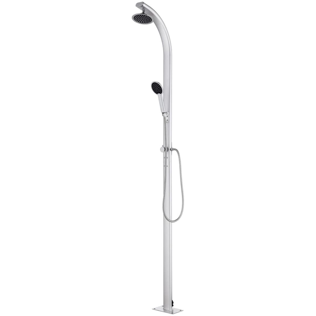Trädgårdsdusch 215 cm aluminium vidaXL