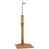Trädgårdsdusch 75x75x210 cm massiv teak vidaXL – miniatyr 2