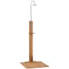 Trädgårdsdusch 75x75x210 cm massiv teak vidaXL – miniatyr 3
